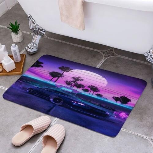 R32 Sunset Carpet Areas Rug Non-slip Floor Mat Rug 3D Printing Living Room Bedroom Door Mat Home Decoration