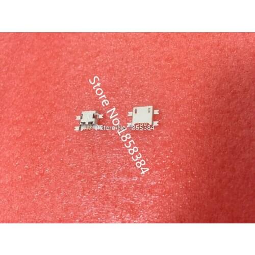 50pcs Micro USB Connector 5pin heavy plate 0.8mm B type no side Female Jack For Mobile Mini USB repair mobile tablet Tail plug