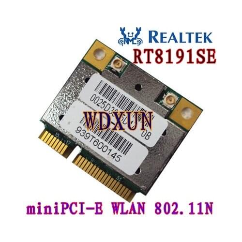 RealTek RTL8191se Hlaf Mini Pci-e wifi Wireless WLAN Card 802.11b/g/n 2.4 GHz 150M