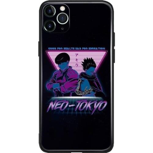 Shotaro Kaneda Tetsuo Shima Akira Anime Glass Soft Phone Case Cover Shell for IPhone SE 6s 7 8 Plus X XR XS 11 12 Mini Pro Max