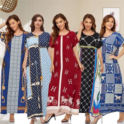 U-CN Caftan Marocain Abaya Dubai Turkey Islam Kaftan Muslim Hijab Dress African Dresses For Women Robe Arabe Musulman Djellaba