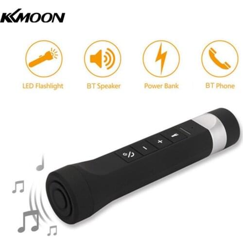 Outdoor Wireless BT Speaker Portable Bicycle Speaker with LED Flashlight Power Bank Speaker with Microphone for Biking Travel