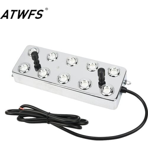 ATWFS Ultrasonic Mist Maker Fogger 7000ML/H 10 Head Nebulizer Air Humidifier Ultrasonic Vaporizer Greenhouse Diffuser Air Mag