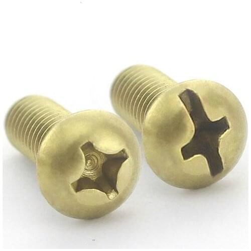 Copper Cross Head Screws Round Head Machine Screw M2.5*4