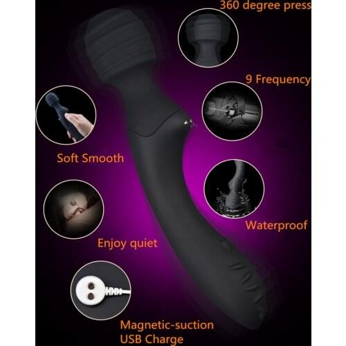 Sex Toys AV Massager G-spot Vibrator For Woman Vagina Masturbator Dual Motors Magic AV Wand Vibrating Penis Clitoris Stimulator