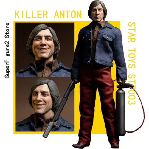 STAR TOYS STT003 1/6 KILLER ANTON Javier Bardem Figure Model 12'' Male Soldier Action Body Full Set Toys