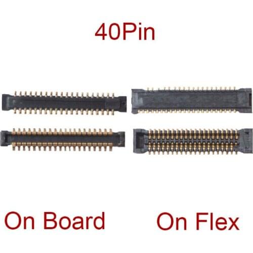 1pcs LCD Display Screen FPC Connector On Motherboard For Samsung Galaxy J4 J400 SM- J400F J400H J400G / DS 40 Pin