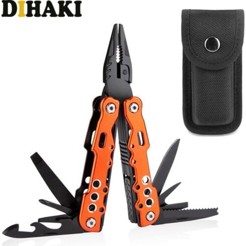 11 In 1 Multi Tool Folding Combination Pliers Knife Metal Screwdriver Kit Wire Stripper Crimping Tool Saw Blade Cable Cutter