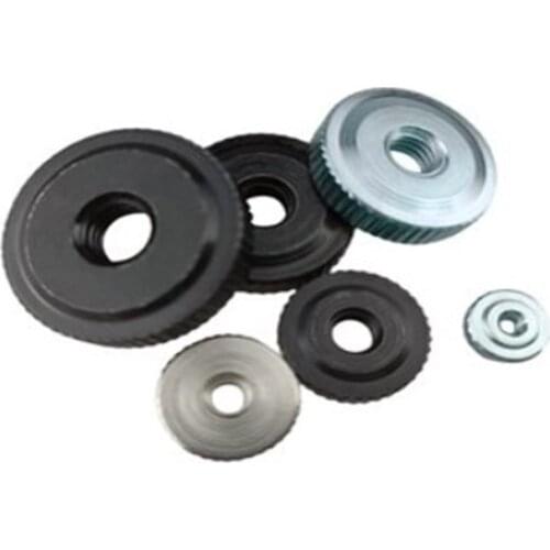 2-10PCS M2 M2.5 M3 M4 M5 M6 m8 m10 small step Knurled Thumb Nuts Thin Type Hand Grip Knobs Nut Black Zinc/Ni-Plated