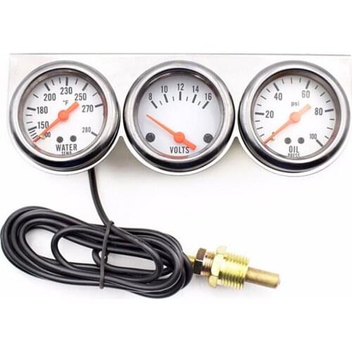 2-inch 52mm three-chnnel measuring instrument kit voltmeter hydraulic pressure gauge universal