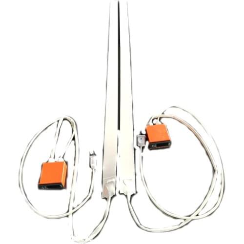 240V 110W 50*1400*1.5mm White Silicone Strip Heater for machine digital thermostat on wire 1500mm lead wire