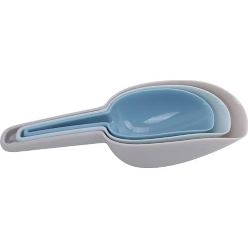 3pcs/set Simple Mini Plastic Ice Shovel Kitchen Tools Flour Food Candy Ice Cream Scoop Measuring Shovel Party Kitchen Tools