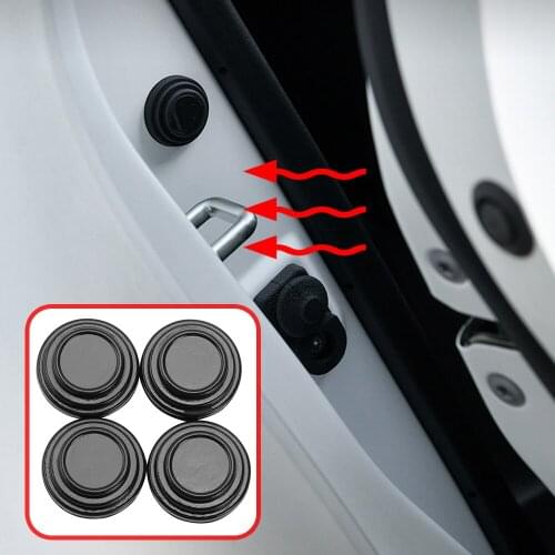 4Pcs Car Door Shock Stickers Absorber Soundproof Buffer Pier For TOYOTA Renault bmw audi lada opel skoda mazda FIAT Accessories
