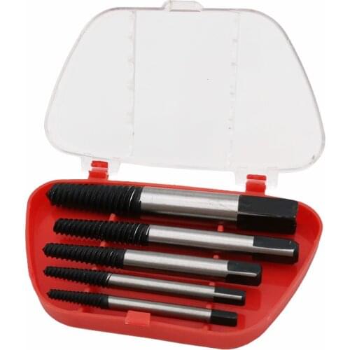 5pcs Breakage Screw Extractor Drill Bits Remover Damaged Bolt Remove Tool Easy Out Set