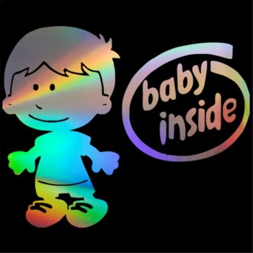 Safety Sign Baby Inside Car Sticker Wall Home Glass Window Door Laptop Auto Truck Bumper Vinyl Decal Decor