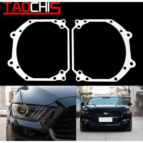 Taochis Car Styling frame adapter DIY Bracket Holder for Ford Mustang 2015-2017 Hella 3r 5 Projector lens