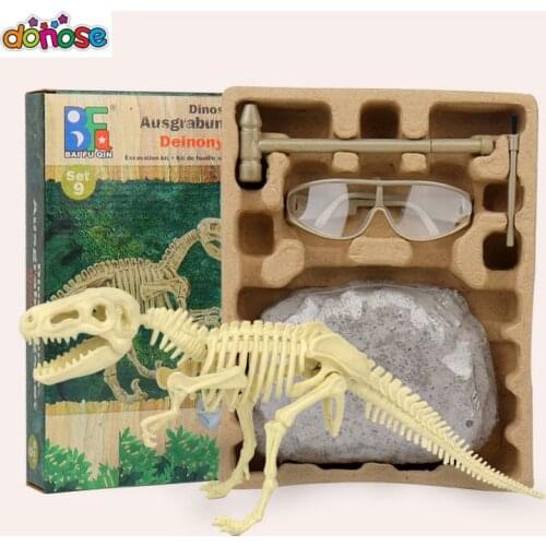 Dinosaur fossil Archaeological excavations Tyrannosaurus Rex Dinosaur Figure animal Model developmental Assembled Toy For boys