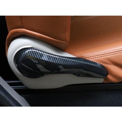 For Nissan NV200 Evalia 2013-2018 ABS Carbon Fiber Interior Car Seat Adjustment Cover Trim Interior Accessories Decor Car Trim