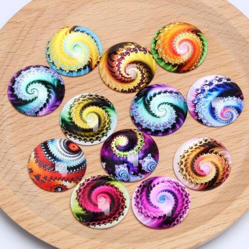 Onwear pattern photo round dome glass cabochon 10mm 12mm 14mm 16mm 20mm 25mm diy cameo findings for jewelry making