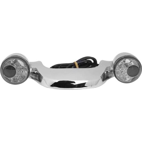 Chrome Motorcycle Smoke Rear LED Brake Light Turn Signal Bar for Touring Street Road Glide 2010-2020