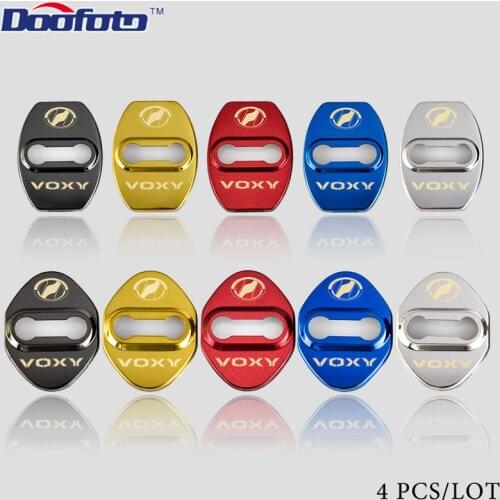 JDM Auto Door Lock Buckle Cover Car Emblems For Toyota Voxy Vellfire Land Cruiser Prado Yaris Styling Case Sticker Accessories