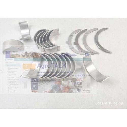 Set of main bearings, rod bearings and thrust rings for Laidong Kama series 4TE40 engine use, part number