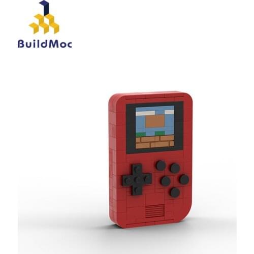 BulidMOC Games MINI Portable Retro Console Handheld Game Advance Players Boy Building Blocks Bricks Toys Kid Gift