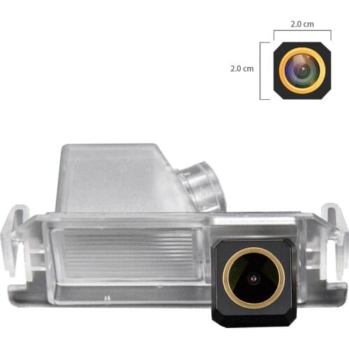 Misayaee Golden HD Car Rear View Reverse Camera Plate Light for Hyundai Verna 2018-2019