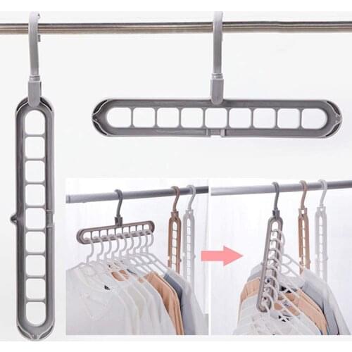 Multifunction Circle Clothes Hanger Magic Multi-port Support Hangers for Clothes Drying Rack Clothes Storage Racks Space Saving