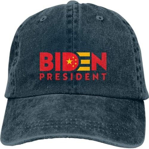 Joe-Biden-New-Logo-Chinese-Communist-Flag Adult Comfortable Baseball Vintage Adjustable Trucker Hat Black