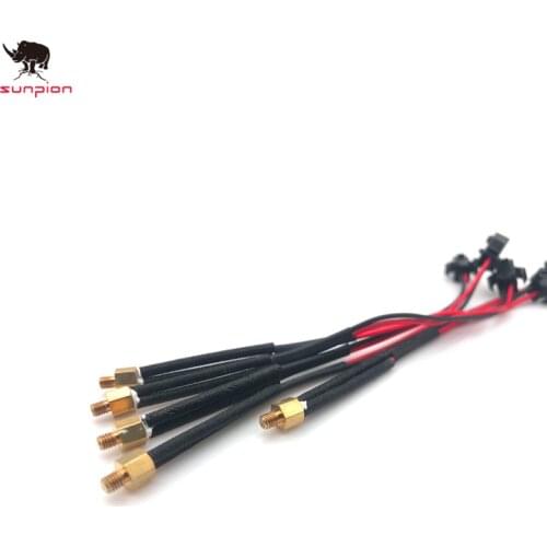 100K NTC 3950 Single-ended Glass Sealed Thermistor Temperature Sensor With SM2.54mm-2P Terminal 1.2M Cable For 3D Printer