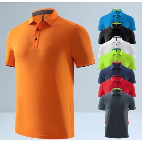 New Summer Mens Short Sleeve Golf Shirt Sports Shirt 8 Colors Golf Wear for Women Breathable Leisure Golf Shirt Gym Clothes