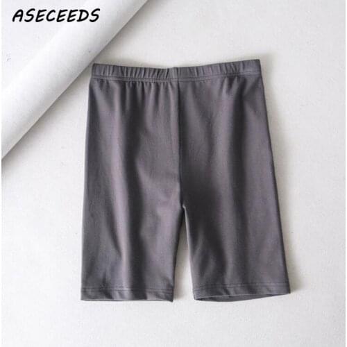 Fitness women high waist shorts elastic waist modis short mujer korean fashion womens clothing autumn clothes 2019