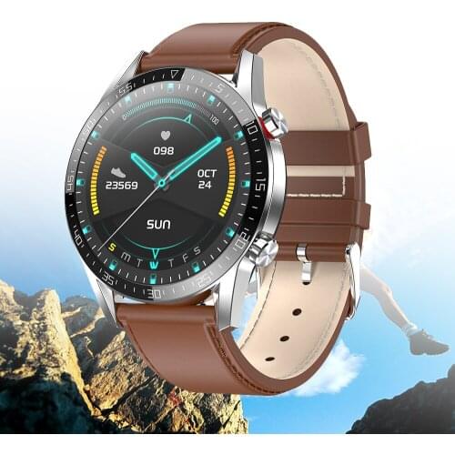 Smart Watch IP68 Waterproof ECG Bluetooth Call Blood Pressure Heart Rate Music Control Fitness Tracker Smartwatch Android IOS