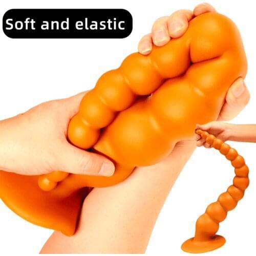 50cm Super Long Anal Beads Soft Anal Sex Toys for Men Women Huge Dildo Anus Expansion Male Prostate Massager Female Masturbator