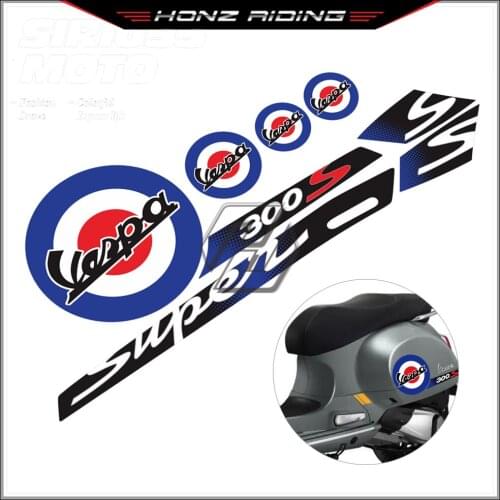 For Piaggio Vespa GTS 300 Super Sport Motorcycle Reflective Decal