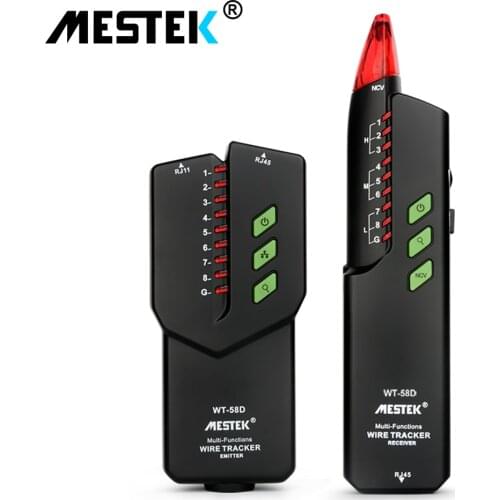 MESTEK RJ11 RJ45 No Interference Telephone Wire Tracker Tracer Toner Ethernet Lan Network Cable Tester NVC Detector Line Finder