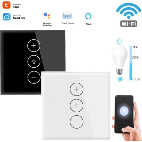 NEW tuya smart dimming switch touch dimmable switch wifi APP control dimmer switch module compatible alexa google voice control