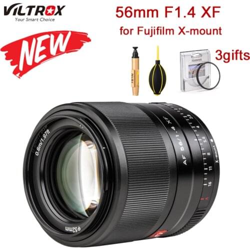 Viltrox AF 56/F1.4 XF Lens for Fujifilm X-mount Camera 56mm F1.4 XF Camera Lens AF Auto Focus For X-T30 X-T3 X-PRO3 X-T200 X-T2