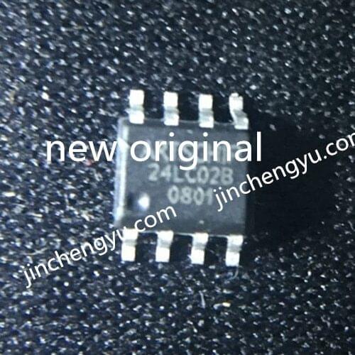 10PCS 24LC02B EEPROM, 2 kbit, 256 x 8-bit, serial I2C (2-wire), 400 kHz, MSOP, 8 Brand new and original chip IC