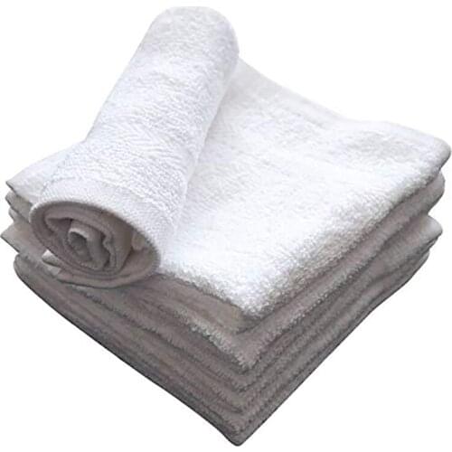 20PCS Towel Cotton White Superior Hotel Quality Soft Face Towel 30X30cm