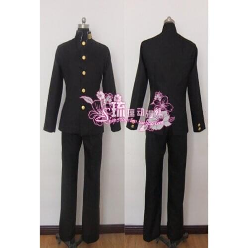 2016 Sakamoto Desu ga Sakamoto Cosplay Costume Class 3 Grade 2 Black Uniform Japanese School Boys' Uniform Halloween Costume