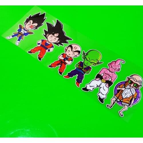 6PCS Car Styling Applique Classic Film Anime Funny Character Devoted Auto Door Waist Line Engine Hood Stickers