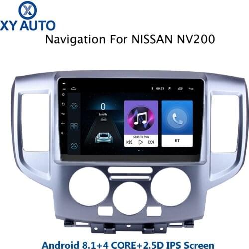 9 inch 2.5D IPS Tempered HD multi-touch screen Android 8.1 NAVI for Nissan NV200 2014-2018 with Bluetooth USB WIFI support SWC