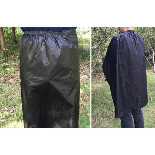 Mountaineering through half-length poncho Backpack rain cover Rainproof tent 40d coated silicon anti-scratch apron