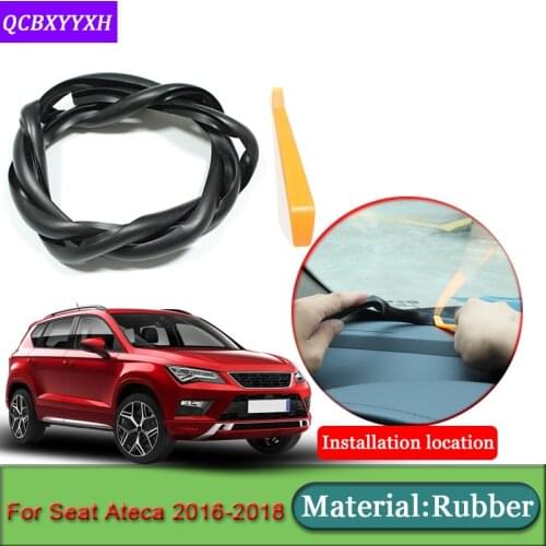Car-styling For Seat Ateca 2016-2018 Anti-Noise Soundproof Dustproof Car Dashboard Windshield Sealing Strips Auto Accessories