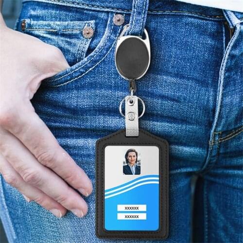Card badge holder lanyard id badge holder retractable card holder badge holders for nurses landyard with card holder Pass cover