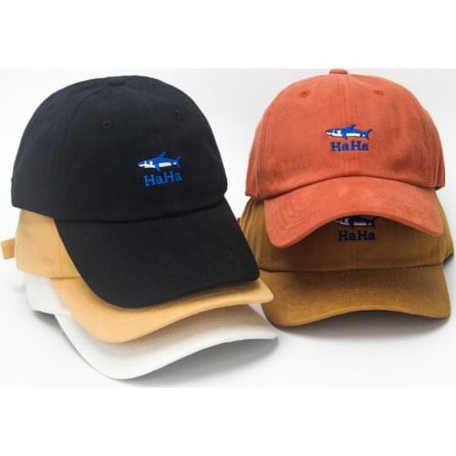 CNTANG Shark Embroidery Baseball Cap For Womens Men Snapback Cotton Visor Fashion Hip Hop Caps Summer Sun Casual Soft Top Hat