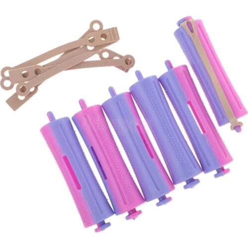 6 Pieces Hair Grip Curlers Rollers Salon Hairdressing Styling Tool 1.8x9 cm