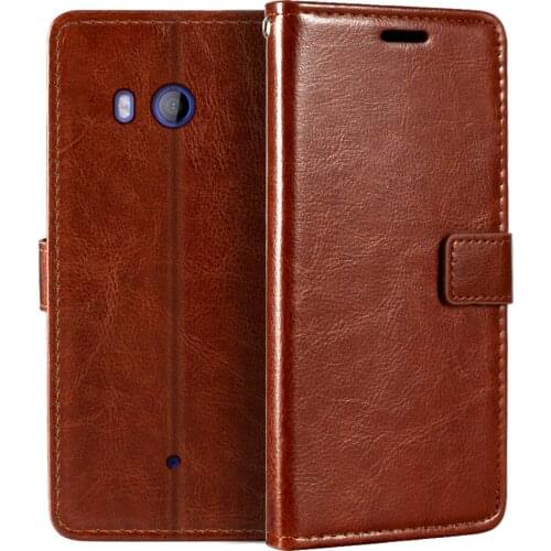 Case For HTC U11 Wallet Premium PU Leather Magnetic Flip Case Cover With Card Holder And Kickstand For HTC U11
